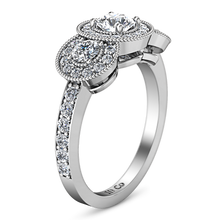 Load image into Gallery viewer, Three Stone Engagement Ring Giselle