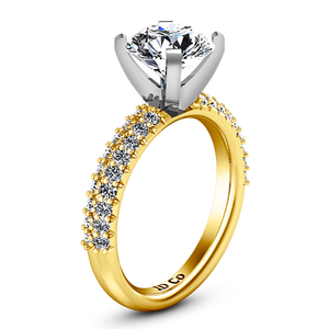 Pave Engagement Ring Gardenia