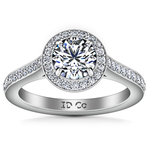 Halo Engagement Ring Violet