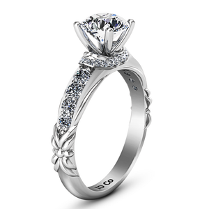 Pave Engagement Ring Flora