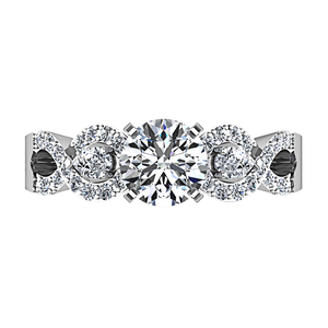 Pave Engagement Ring Chloe