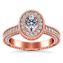 Load image into Gallery viewer, Halo Oval Engagement Ring Hannah