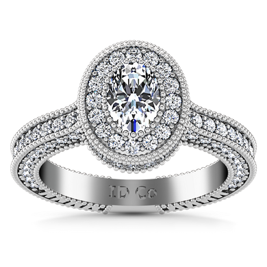 Halo Oval Engagement Ring Hannah