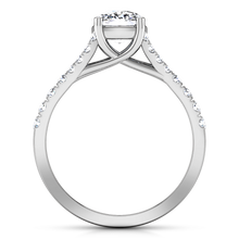 Load image into Gallery viewer, Pave Cushion Cut Engagement Ring Riverton