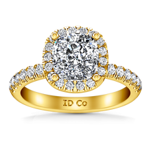 Load image into Gallery viewer, Halo Cushion Cut Engagement Ring Jessica