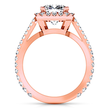 Load image into Gallery viewer, Halo Cushion Cutengagement Ring Adalyn