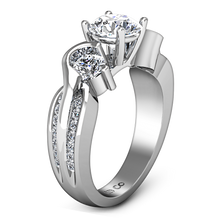 Load image into Gallery viewer, Three Stone Engagement Ring Cosette