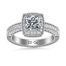 Load image into Gallery viewer, Halo Engagement Ring Danica