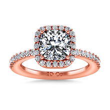 Load image into Gallery viewer, Halo Cushion Cut Engagement Ring Claire