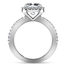 Load image into Gallery viewer, Halo Cushion Cut Engagement Ring Claire