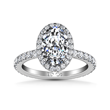 Load image into Gallery viewer, Halo Engagement Ring Elsa