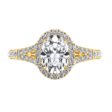 Load image into Gallery viewer, Halo Oval Engagement Ring Melody
