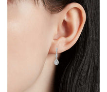 Load image into Gallery viewer, Diamond Vintage-Inspired Teardrop Earrings
