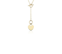 Load image into Gallery viewer, Engravable Heart Medallion Toggle Necklace