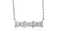 Load image into Gallery viewer, Delicate Diamond Bar Necklace