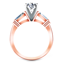 Load image into Gallery viewer, Three Stone Engagement Ring Structural Tapered Baguette