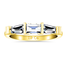 Load image into Gallery viewer, Diamond Wedding Band Structural Tapered Baguette