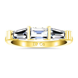 Diamond Wedding Band Structural Tapered Baguette