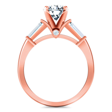 Load image into Gallery viewer, Pave Engagement Ring Classic Baguette