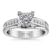Load image into Gallery viewer, Pave Princess Cut Engagement Ring Isabella