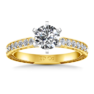 Pave Engagement Ring Arabesque