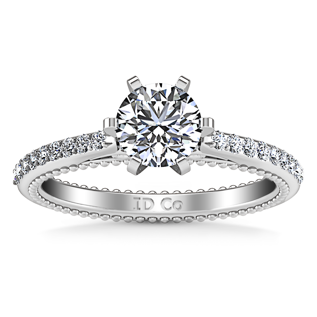 Pave Engagement Ring Embrace