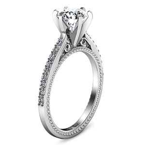 Pave Engagement Ring Embrace