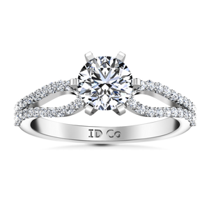 Pave Engagement Ring Tres Jolie