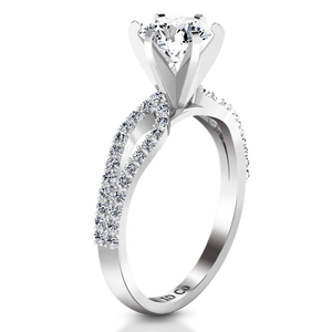 Pave Engagement Ring Tres Jolie