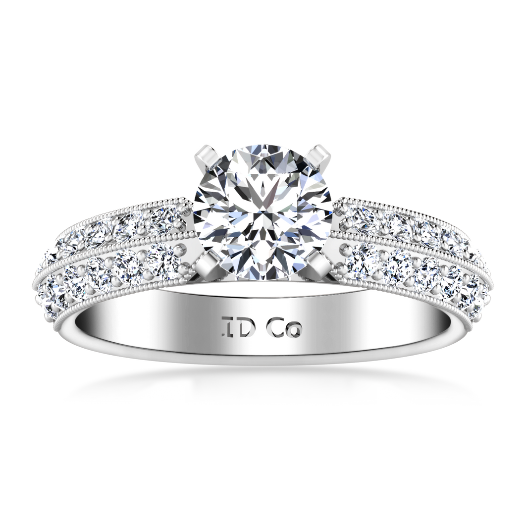 Pave Engagement Ring Amore