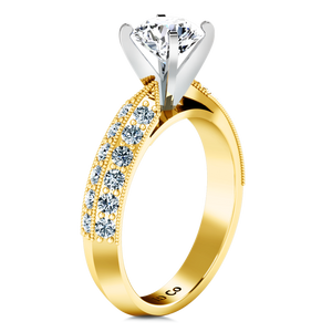 Pave Engagement Ring Amore