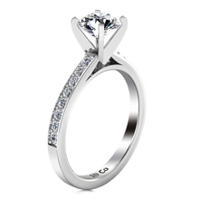 Load image into Gallery viewer, Pave Engagement Ring Belle