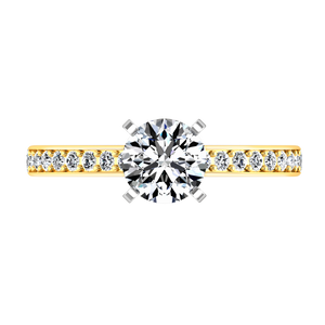 Pave Engagement Ring Belle