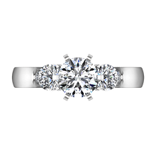 Load image into Gallery viewer, Three Stone Engagement Ring Justine