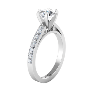 Pave Engagement Ring Calla