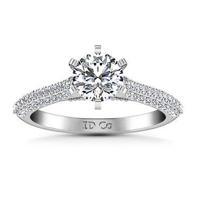 Pave Engagement Ring Royal