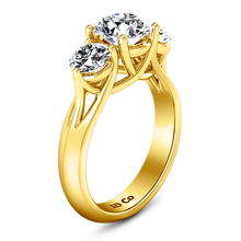 Load image into Gallery viewer, Three Stone Engagement Ring Charlotte