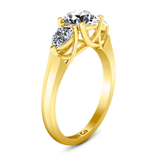 Load image into Gallery viewer, Three Stone Engagement Ring Chantal