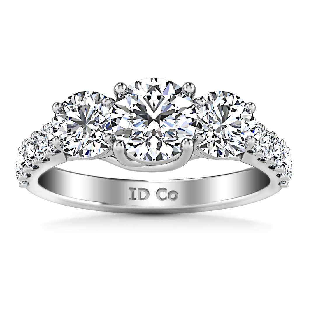 Three Stone Engagement Ring Victoria