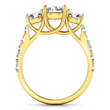 Load image into Gallery viewer, Three Stone Engagement Ring Victoria