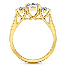 Load image into Gallery viewer, Three Stone Engagement Ring Arabella