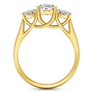Three Stone Engagement Ring Arabella