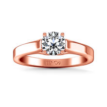 Load image into Gallery viewer, Solitaire Engagement Ring Lyric Modern Lattice