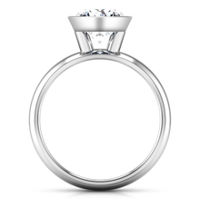 Load image into Gallery viewer, Solitaire Engagement Ring Contempo 14K White Gold