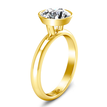 Load image into Gallery viewer, Solitaire Engagement Ring Contempo 14K White Gold