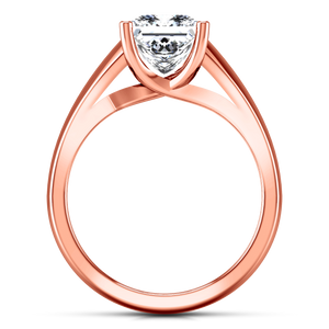 Solitaire Princess Cut Engagement Ring Leyla