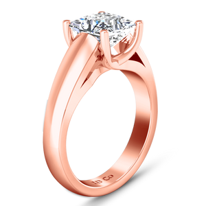 Solitaire Princess Cut Engagement Ring Leyla