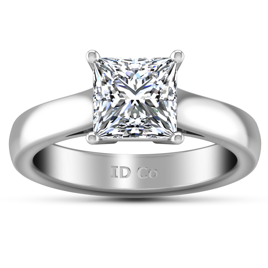 Solitaire Princess Cut Engagement Ring Angie
