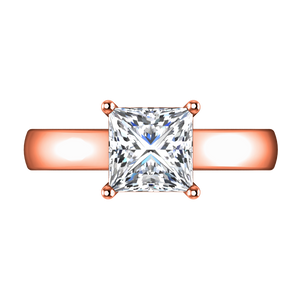 Solitaire Princess Cut Engagement Ring Angie