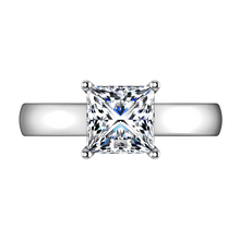 Load image into Gallery viewer, Solitaire Princess Cut Engagement Ring Angie